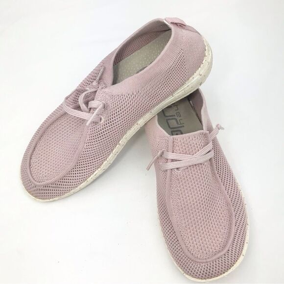 Hey Dude WENDY Knit Antique Rose Slip On Shoes - Picture 1 of 10